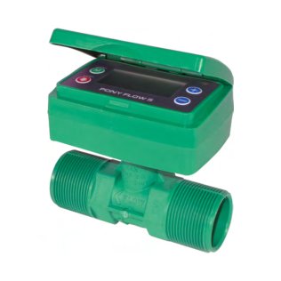 RIF260 Battery-powered turbine flowmeter in NYLON