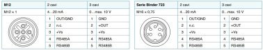 Collegamenti elettrici trasmettitore di pressione Riels 33X.